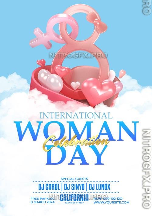 PSD International Women's Day Celebration Flyer