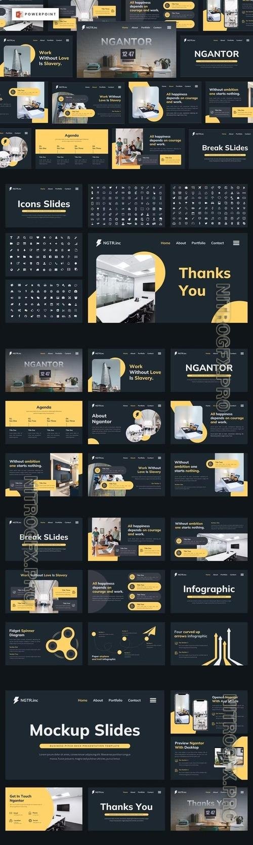 Ngantor - Business Pitch Deck Powerpoint Template