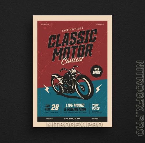 AdobeStock - Classic Motor Show Event Flyer Layout - 273743554
