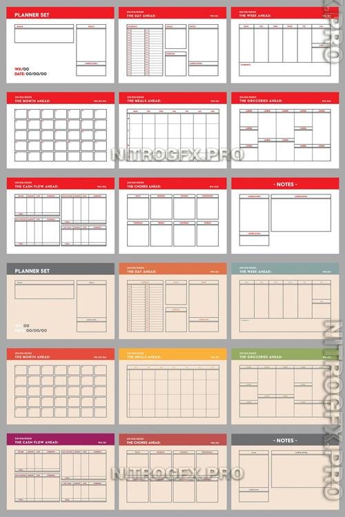 AdobeStock - Planner Layout Set - 251883711