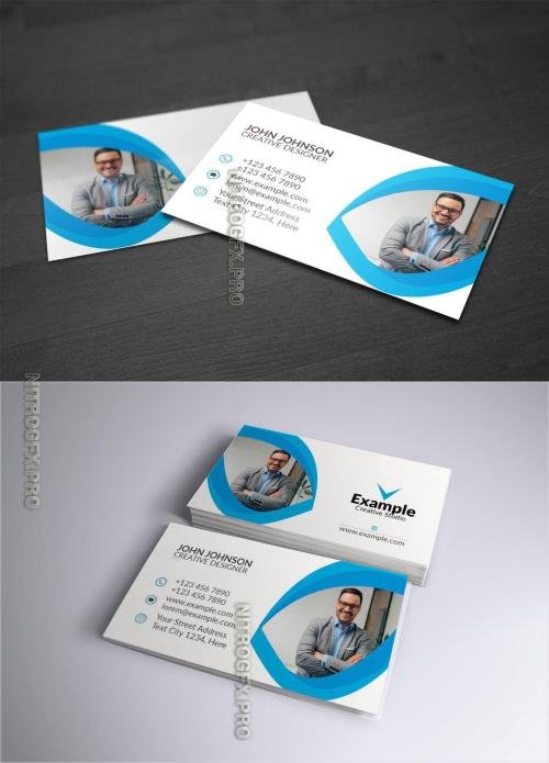AdobeStock - Cyan Business Card - 530653077