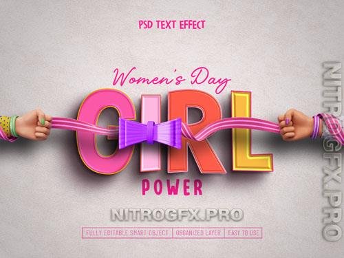 PSD Womens Day Text Effect