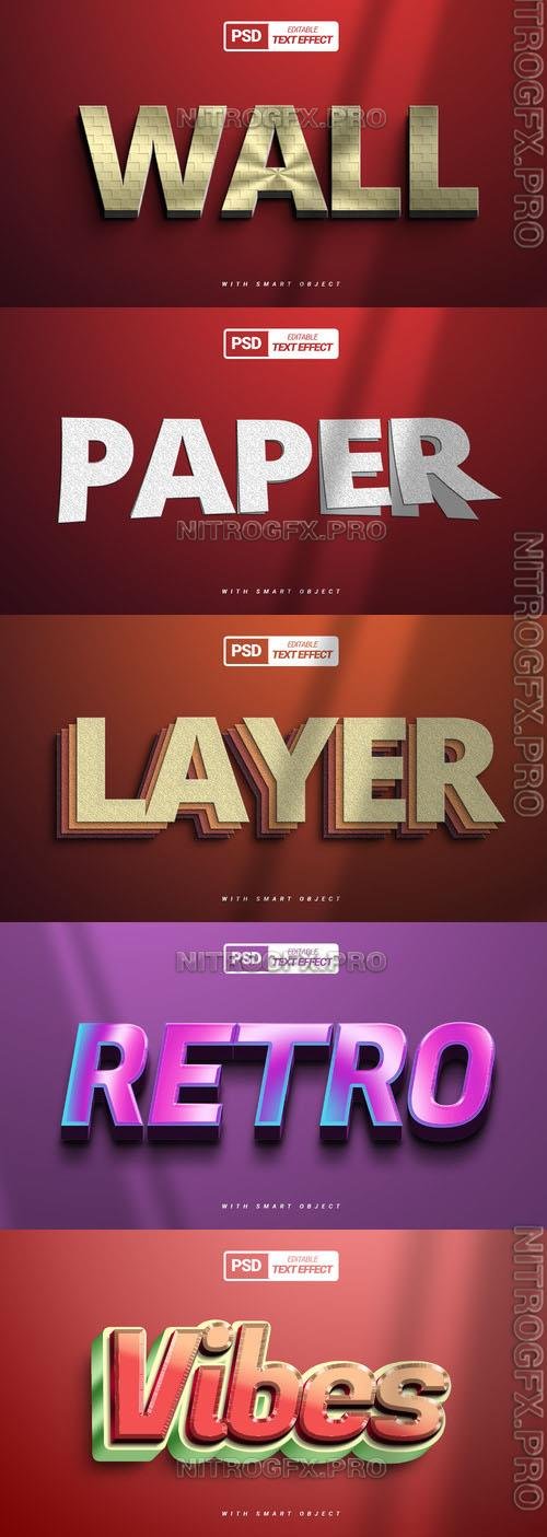 Psd Style Text Effect Editable Beautiful Design Collection Vol  292