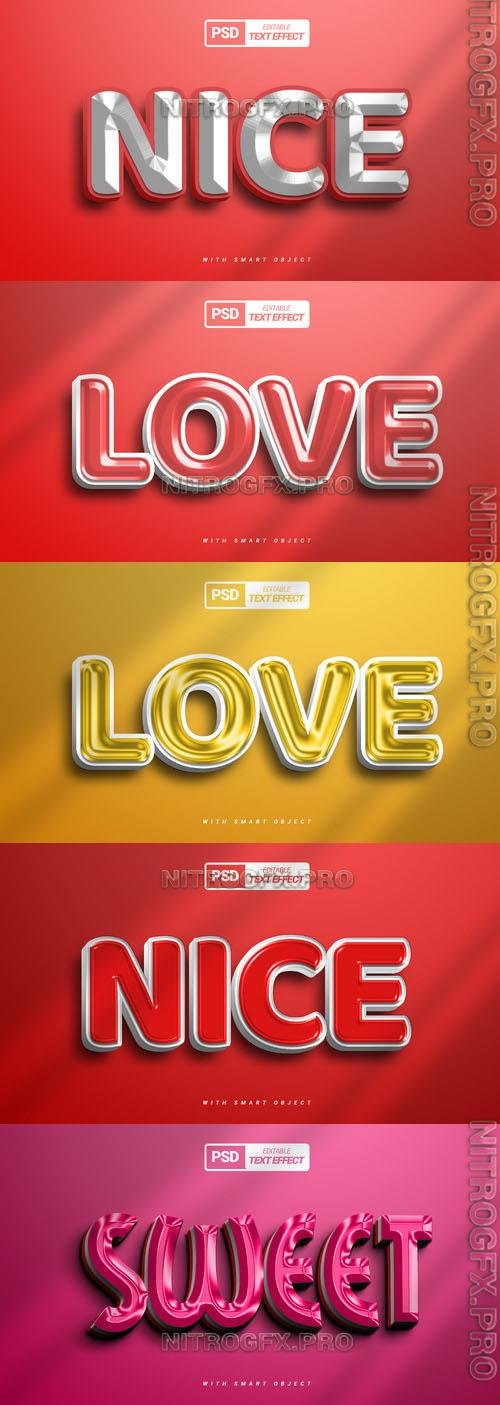 Psd Style Text Effect Editable Beautiful Design Collection Vol 290