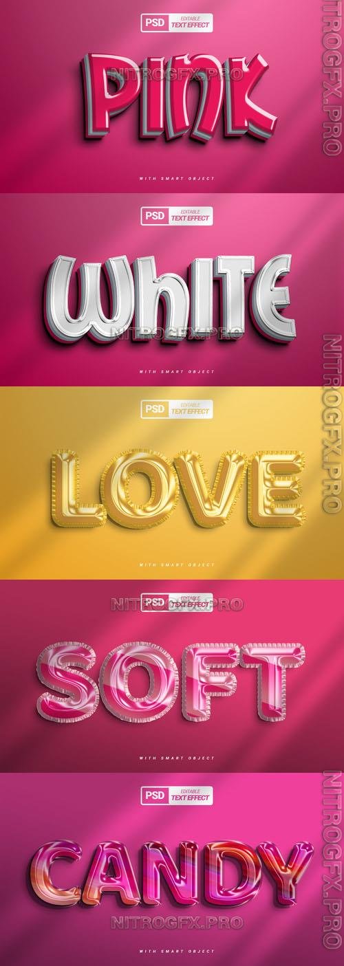 Psd Style Text Effect Editable Beautiful Design Collection Vol 289