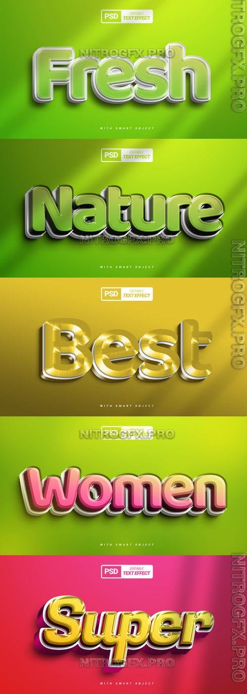 Psd Style Text Effect Editable Beautiful Design Collection Vol 291
