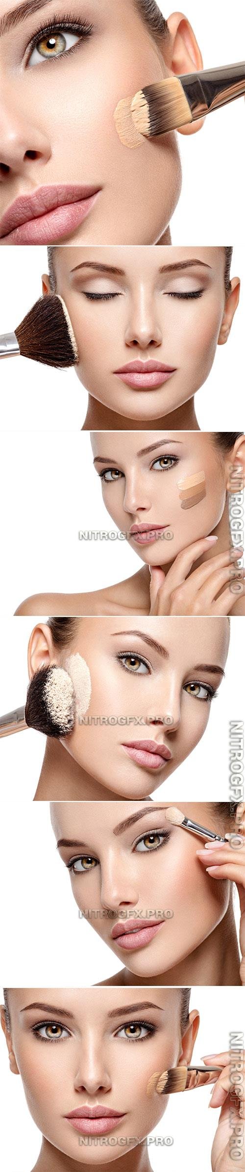 Makeup And Beautiful Female Face