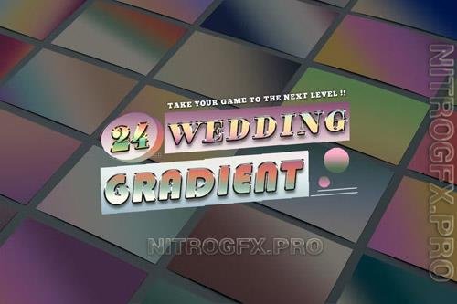Collection 24 Wedding Gradients Multicolor Photoshop