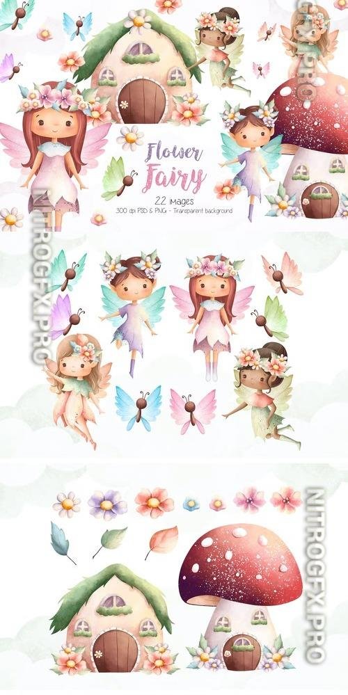 Flower Fairy Clipart
