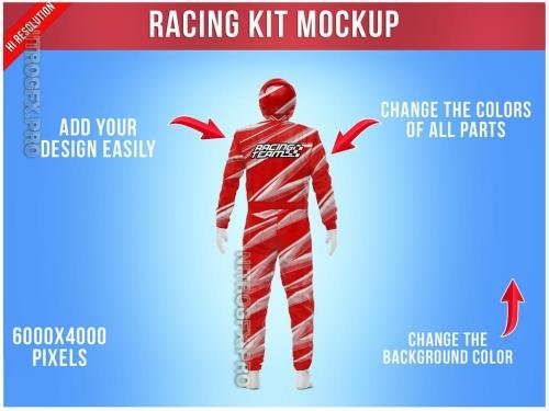 Adobestock - Racing Kit Mockup Back View - 487878615