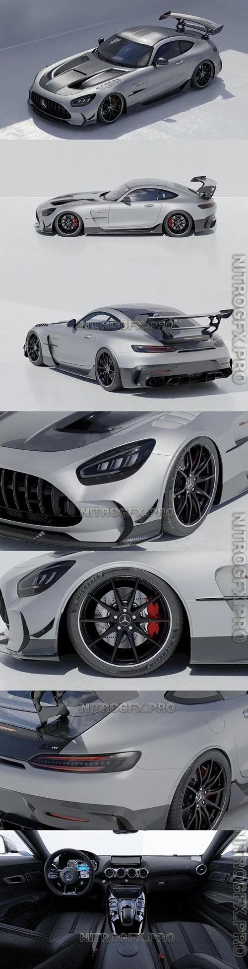 Mercedes-Benz AMG GT 2021-2022 Game ready - 3D car model