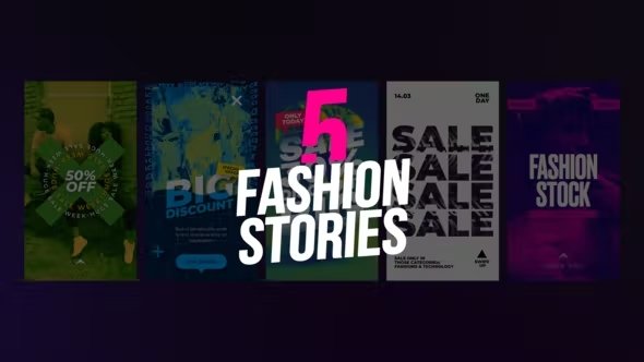 VideoHive - 5 Fashion Stories 44291381