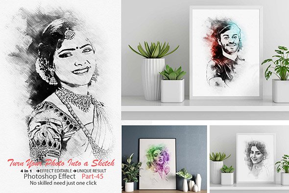 CreativeMarket - Turn Your Photo Into a Sketch - 12709112
