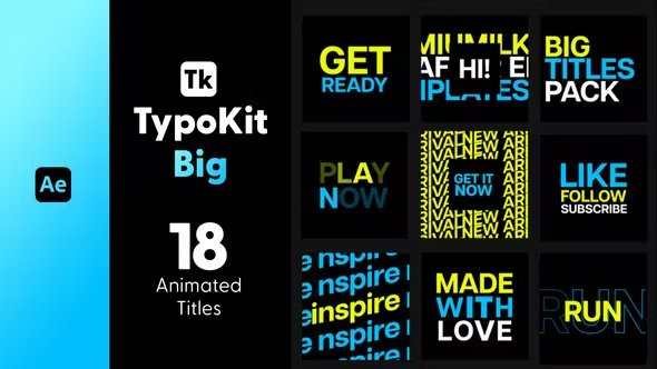 VideoHive - Typo Kit Big Titles for After Effects - 44564946