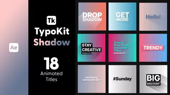 VideoHive - Typo Kit Shadow Titles for After Effects - 44564873