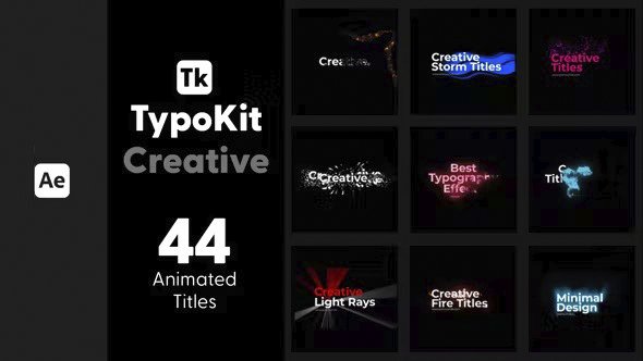 VideoHive - Typo Kit Creative Titles for After Effects - 44526484