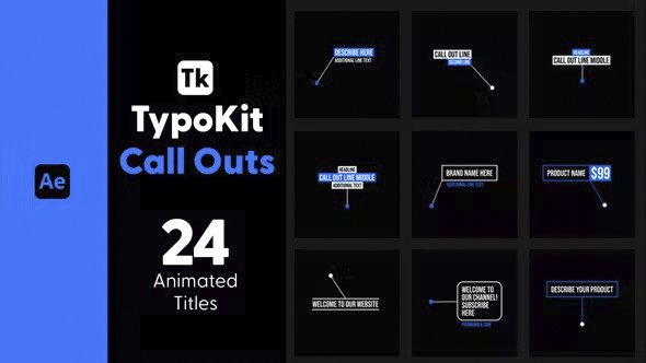 VideoHive - Typo Kit Call Outs Titles for After Effects - 44526405