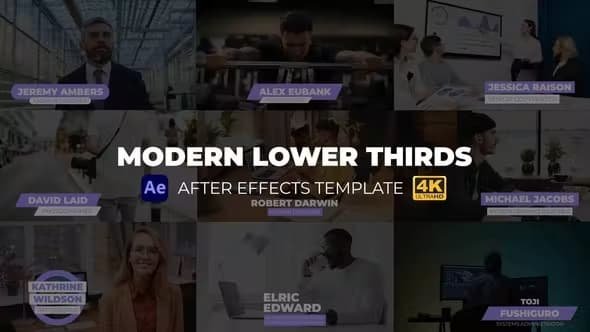 VideoHive - Modern Lower Thirds | After Effects - 44590851