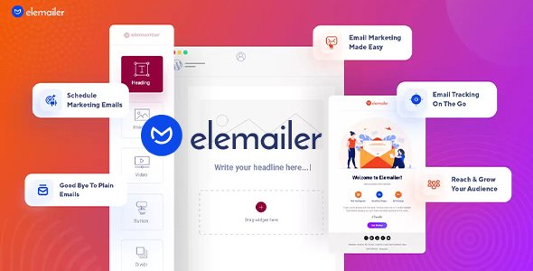 Elemailer v4.0.12 - Drag & Drop WordPress Email Template & Campaign Builder - NULLED