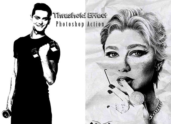 CreativeMarket - Threshold Effect Photoshop Action - 13454617