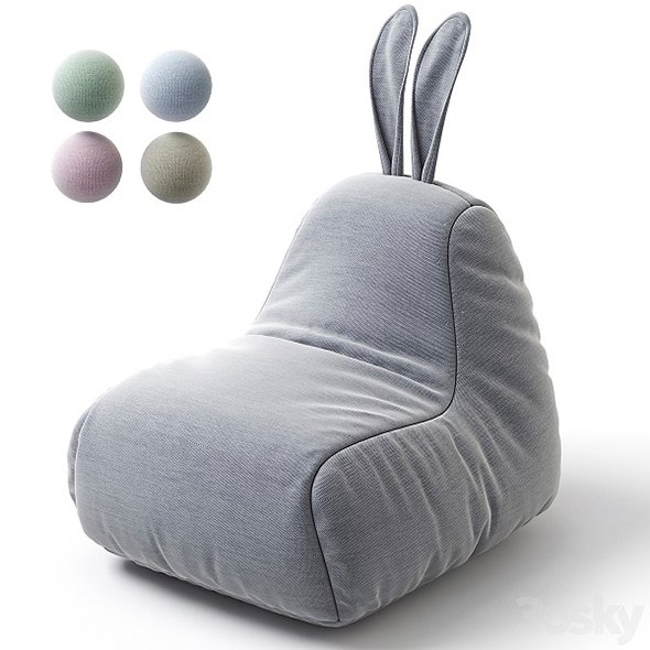 Bag Chair Bunny - 3D Model