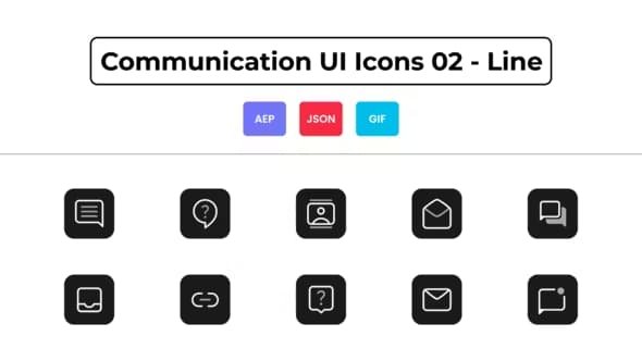 VideoHive - Communication UI Icons 02 - Line - 44836840