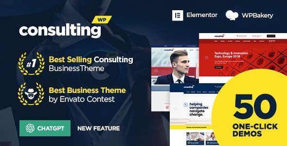 ThemeForest - Consulting v6.5.3 - Business, Finance WordPress Theme - 14740561 - NULLED