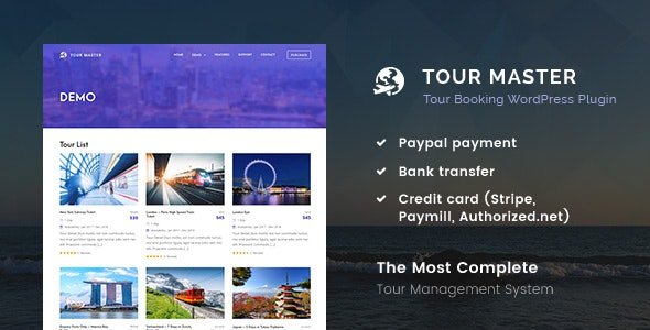 CodeCanyon - Tour Master v5.1.1 - Tour Booking, Travel, Hotel - 20539780