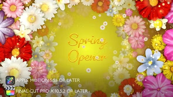 VideoHive - Spring Flowers Titles - Apple Motion - 44761591