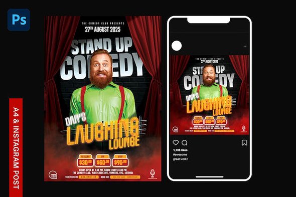 Stand Up Comedy Flyer - BMVHKZU