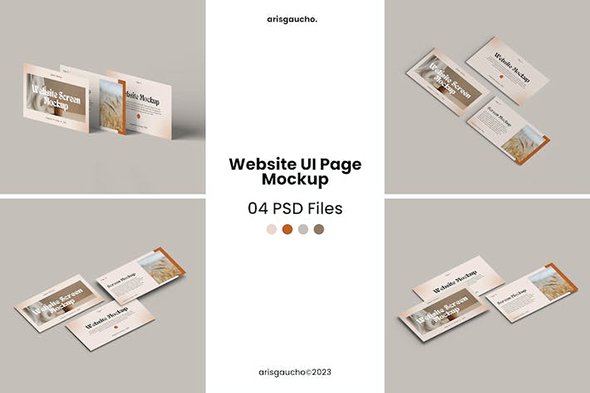 Website UI Page Mockup V2 - X2T49EA