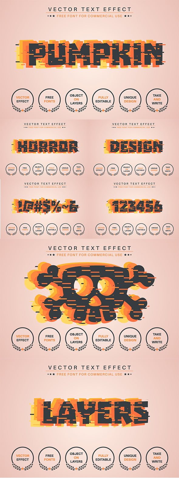 CreativeMarket - Pumpkin Layers Editable Text Effect - 14486611