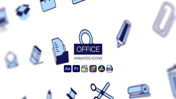 VideoHive - Office Animated Icons - 44952032