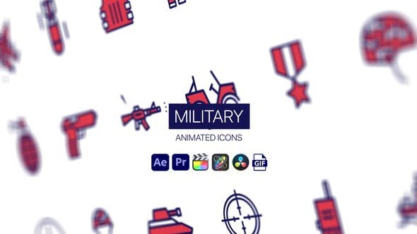 VideoHive - Military Animated Icons - 44951980