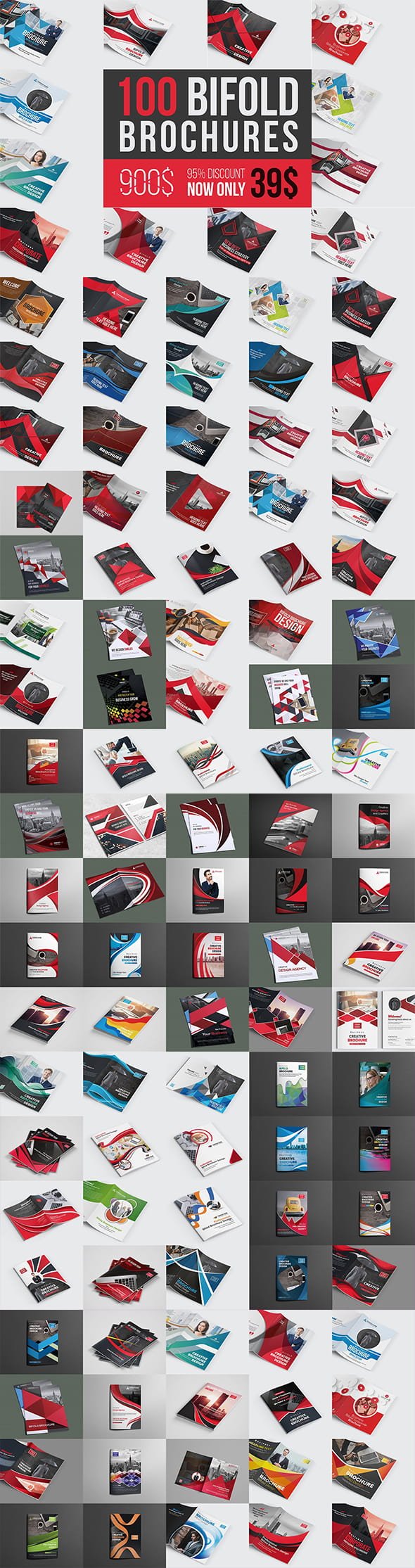 CreativeMarket - Ultimate Bifold Brochure Bundle - 4615334