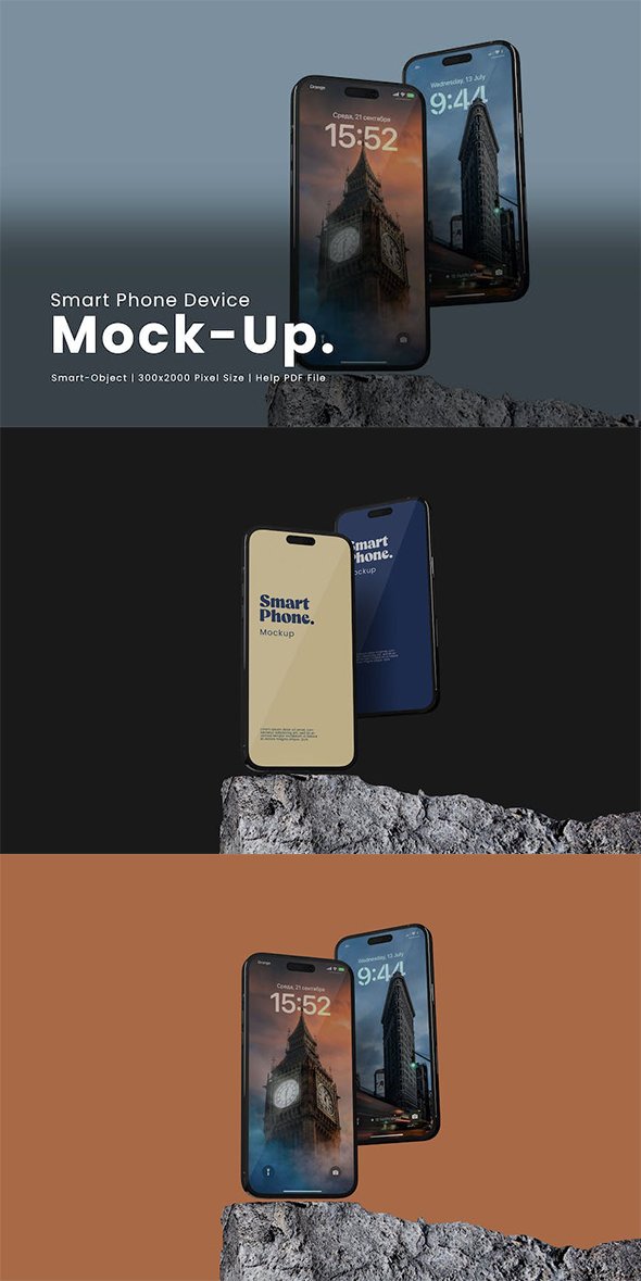Smart Phone Device Mockup - C2UFH57