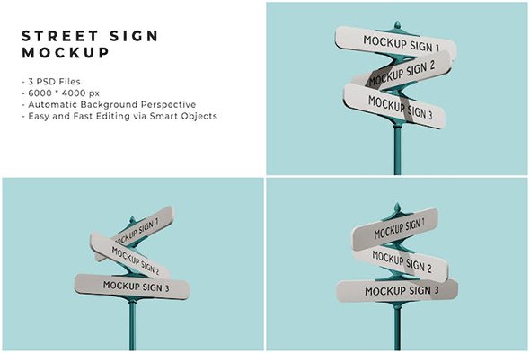 Street Sign Mockups - ACTWLE3