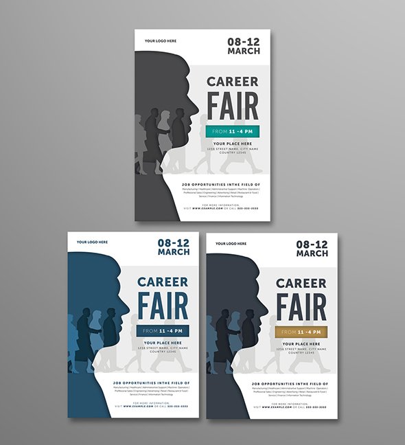 AdobeStock - Job Fair Flyer Layout - 315704477