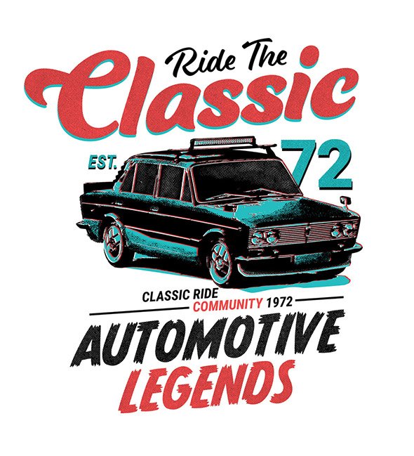 AdobeStock - Car Classic Vintage Graphic Design Layout - 320862109