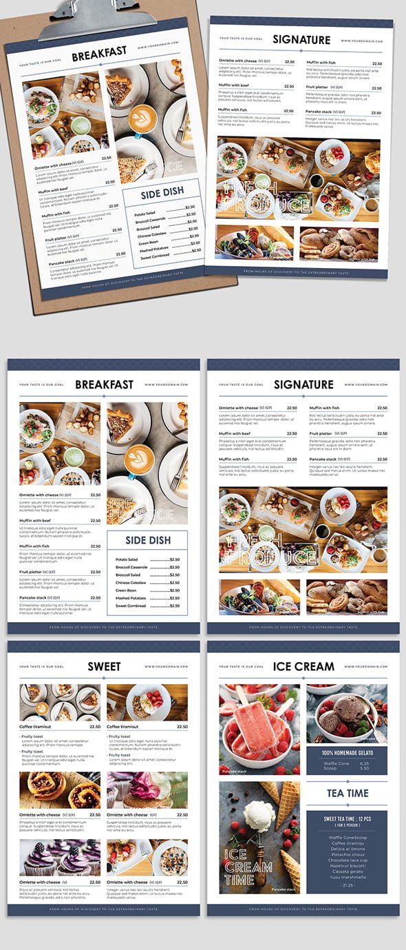 AdobeStock - Menu Designs with Flexible Layout Options - 344949341