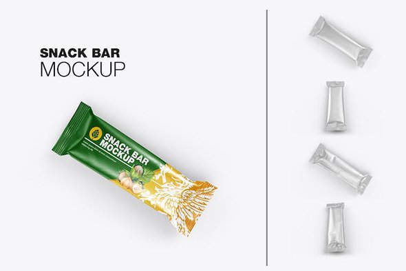 Set Plastic Snack Bar Mockup - 2Y8ZZC9