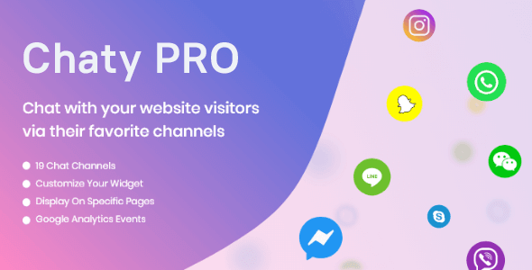 Chaty Pro 3.0.5 - Floating Chat Widget, Contact Icons, Messages, Telegram, Email, SMS, Call Button - NULLED