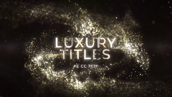 VideoHive - Gold Luxury Titles - 45221486