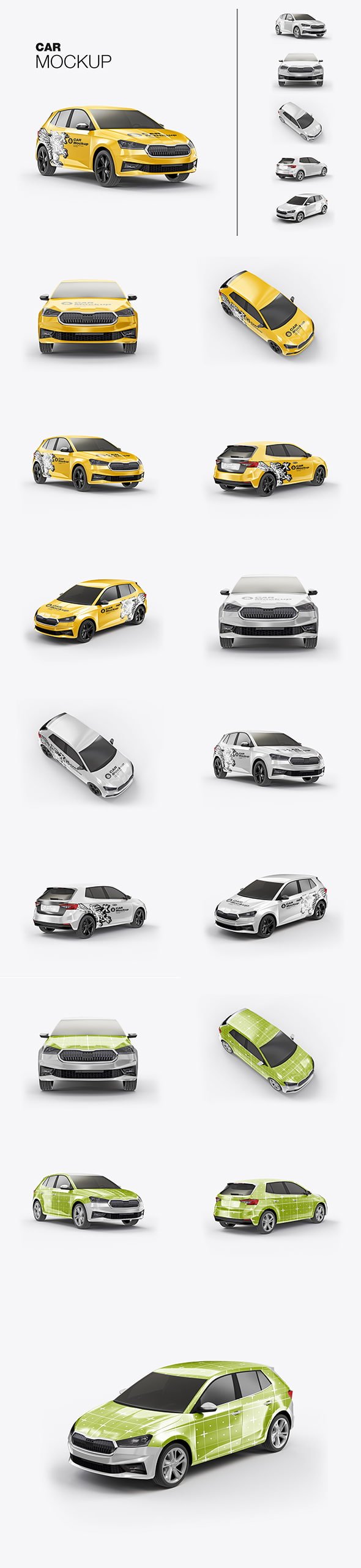 CreativeMarket - Car Wrap Mockup - 14975489