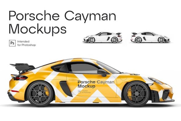 Porsche Cayman Mockups - GUCM87C