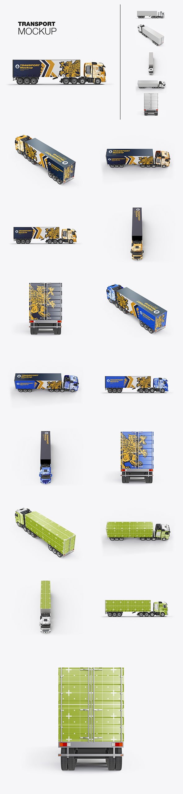 CreativeMarket - Heavy Truck Mockup - 14975470