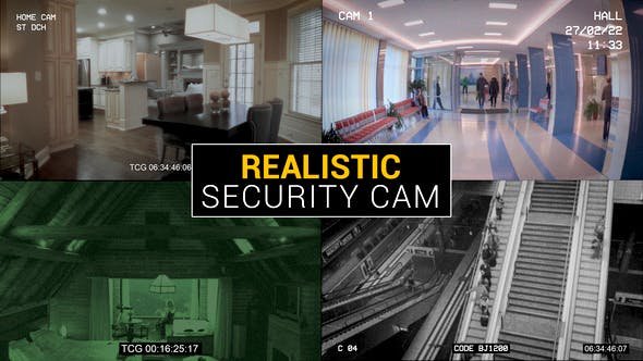 VideoHive - Realistic Security Cam Premiere Pro - 45243486