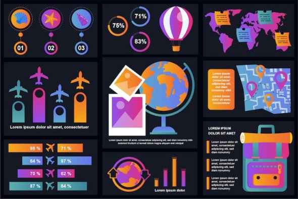 Travel Infographics Design Template - 6TJFZCA