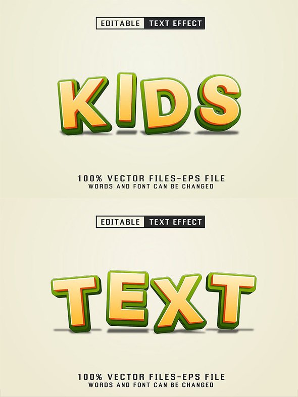 Kids Editable Text Effect - C6TTTEH