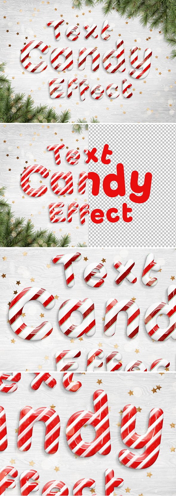 AdobeStock  -Candy Cane Text Effect Mockup - 296156696